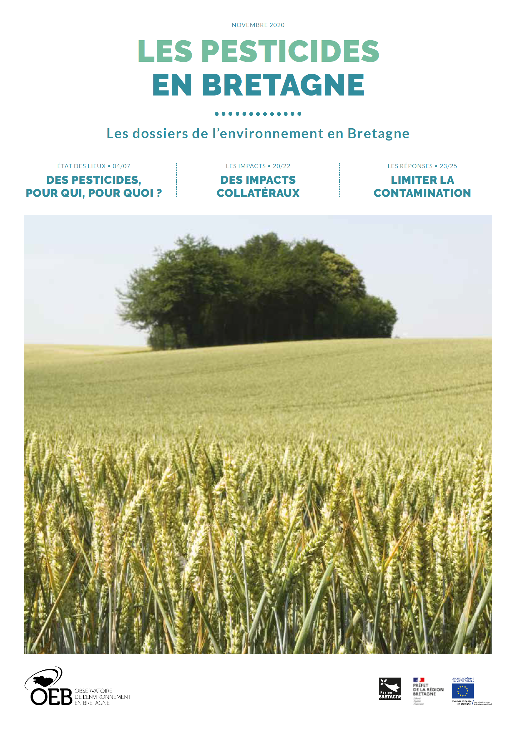 couverture du dossier Les pesticides en Bretagne