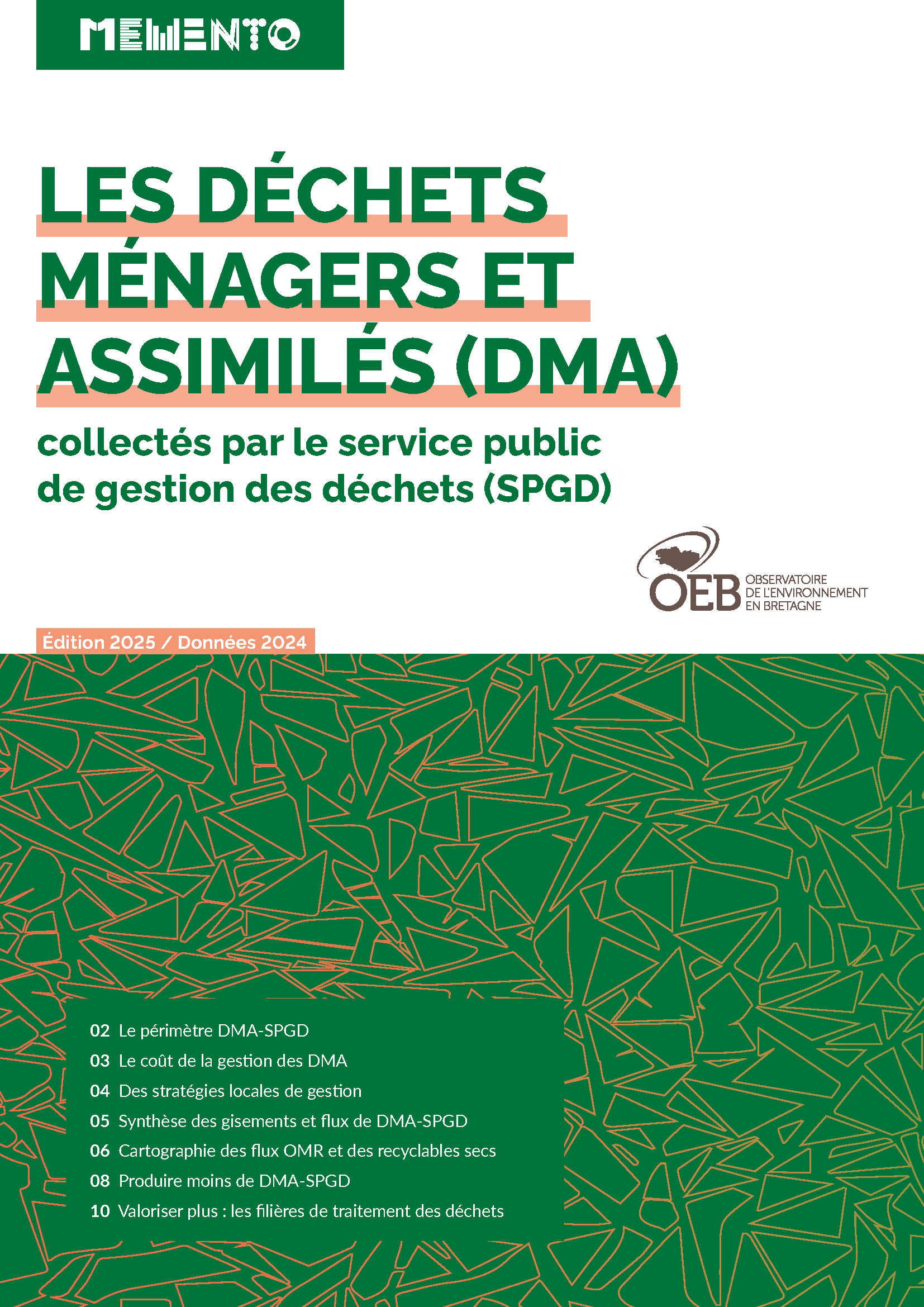 couv Mémento - Les déchets ménagers et assimilés (DMA) - édition 2025