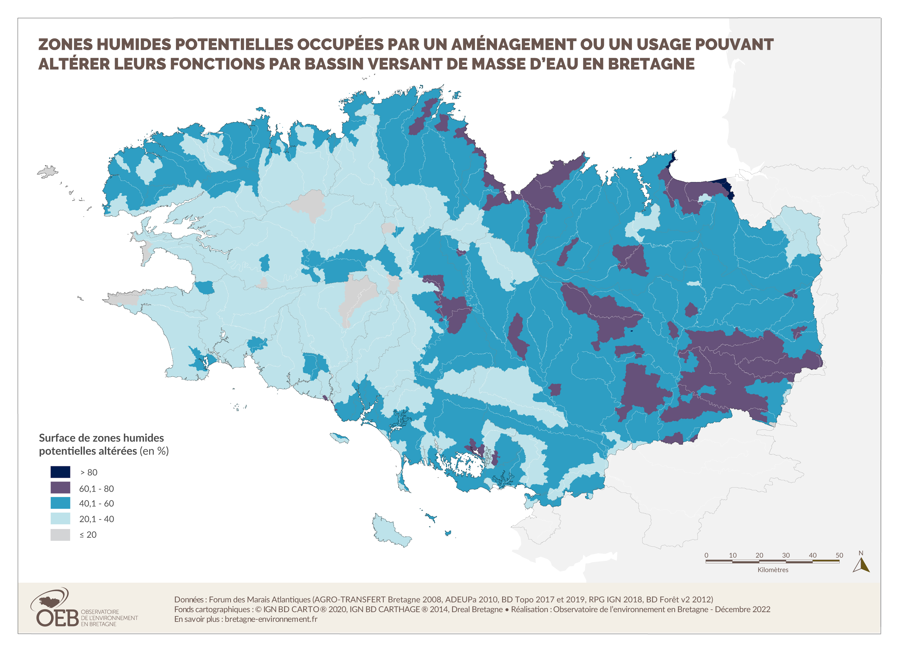 Inventaire des zones humides sur les territoires de Sage : état d'avancement par commune en avril 2014