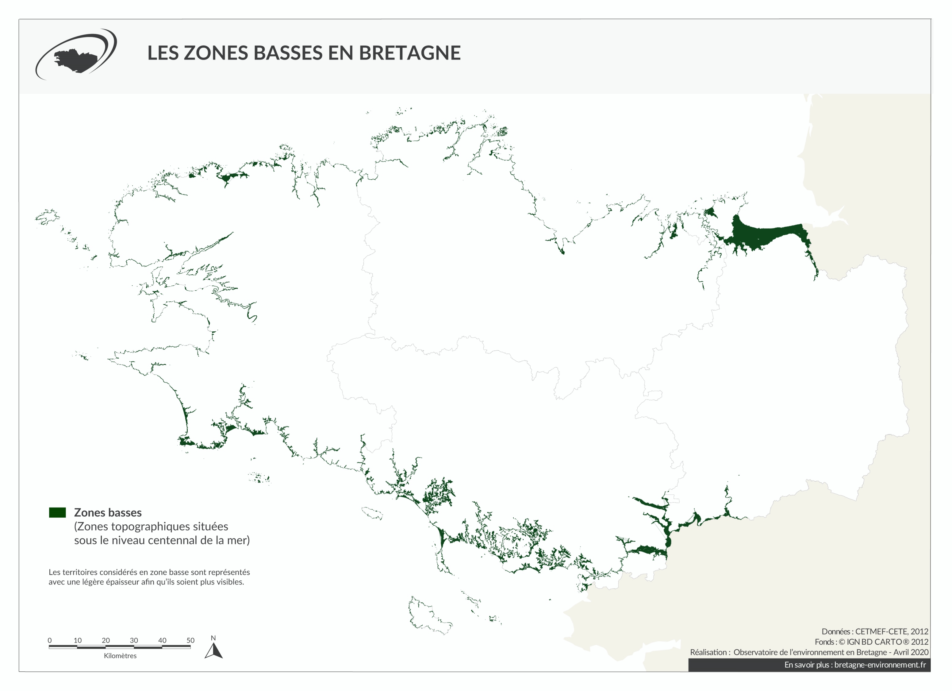 Zones basses en Bretagne