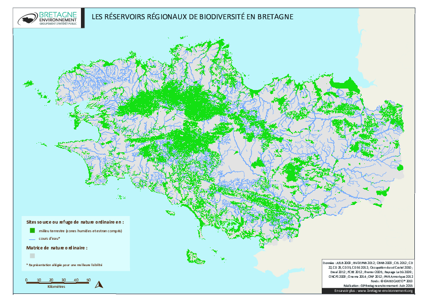 Les réservoirs régionaux de biodiversité