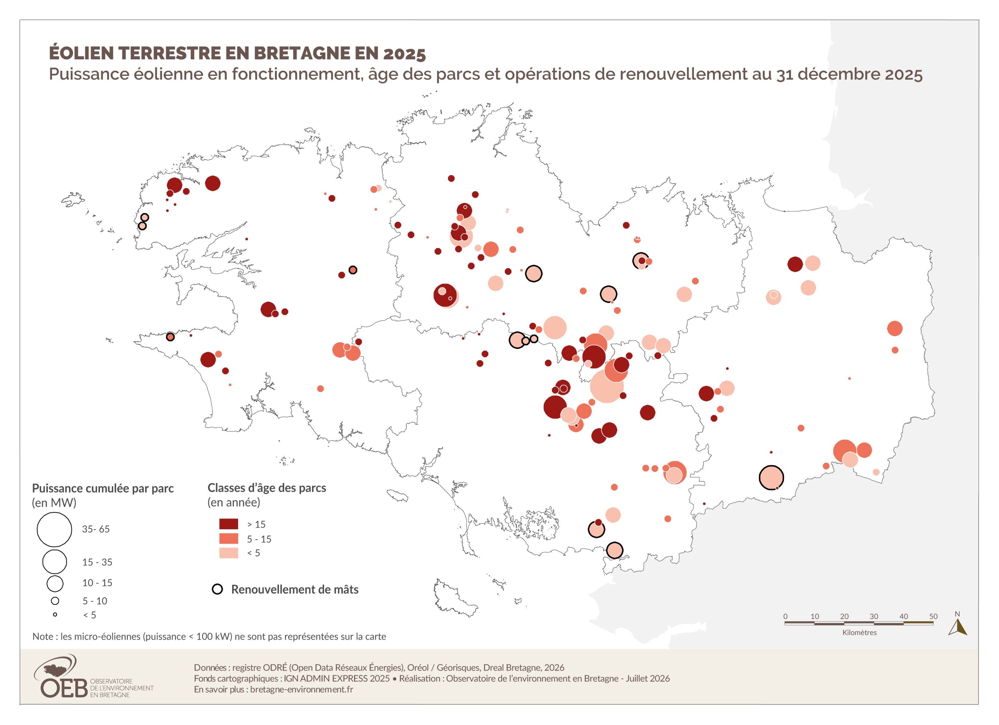 Éolien terrestre en Bretagne 