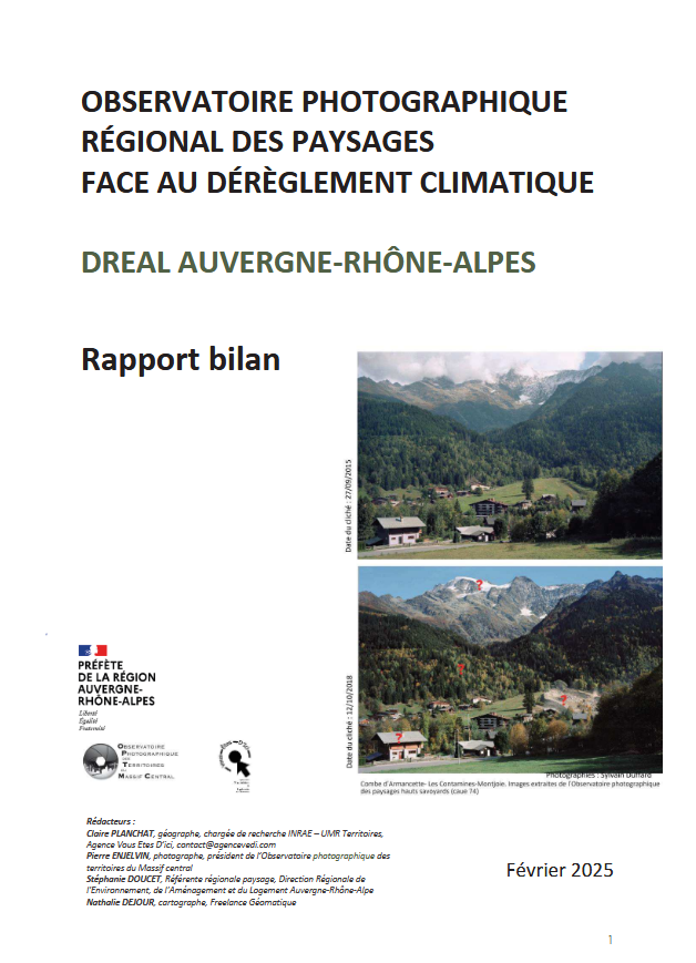  Observatoire photographique régional du paysage (OPRP) face au dérèglement climatique