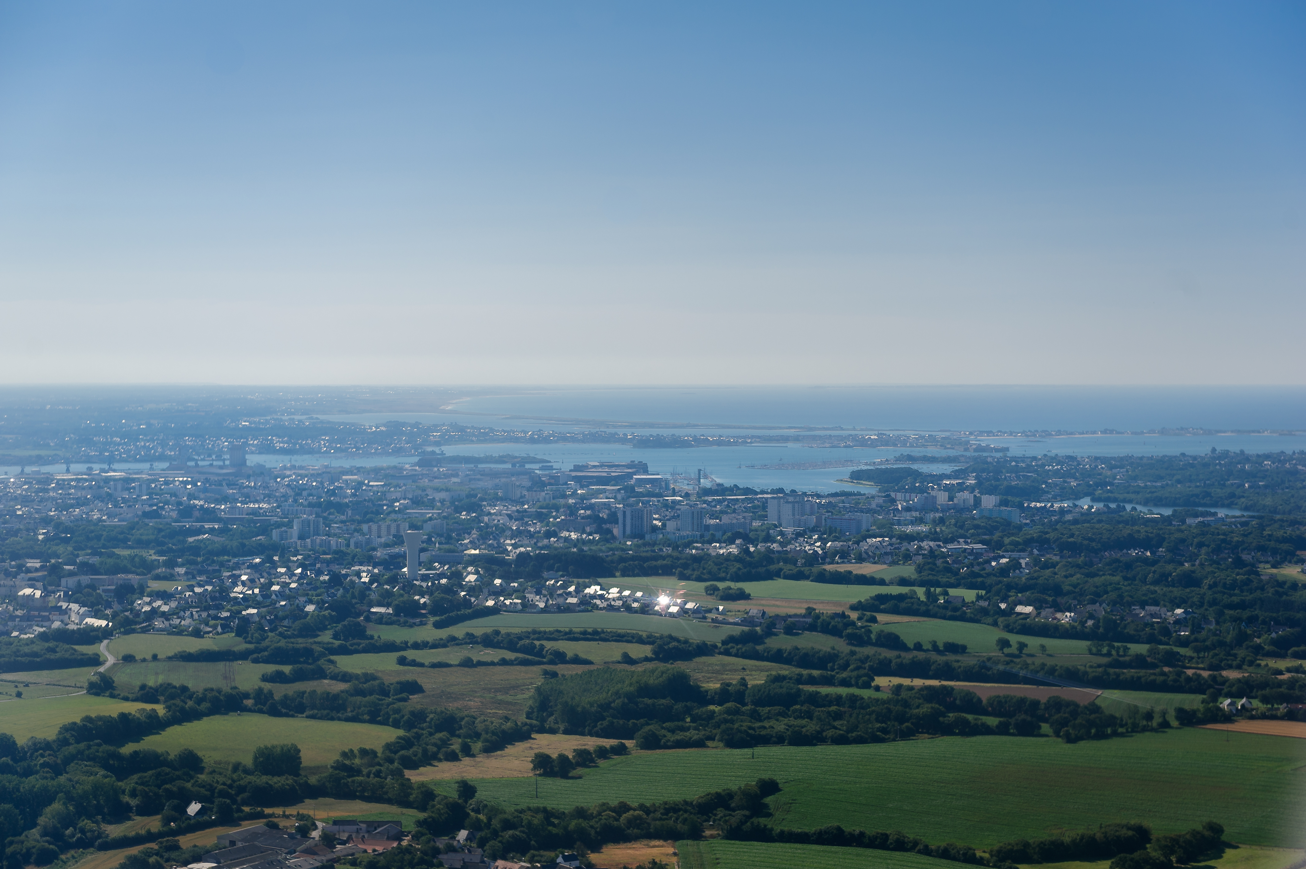 Vue aérienne de Lorient