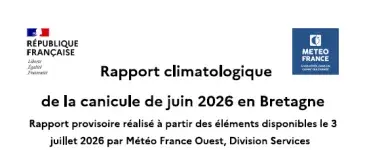 couv Rapport climatologique de la canicule de juin 2026 en Bretagne