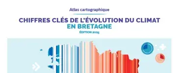 couv atlas cartographique "Chiffres clés de l'évolution du climat en Bretagne, édition 2025"