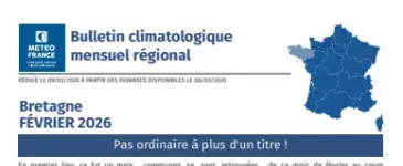 couv Bulletin climatique mensuel de la Bretagne - février 2026
