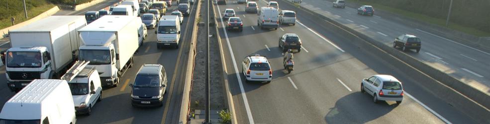 Heure de pointe sur la route
