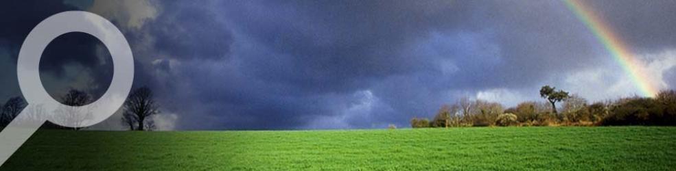 Ciel dans un paysage agricole