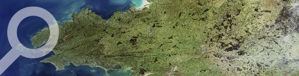 Bretagne vue de l'espace