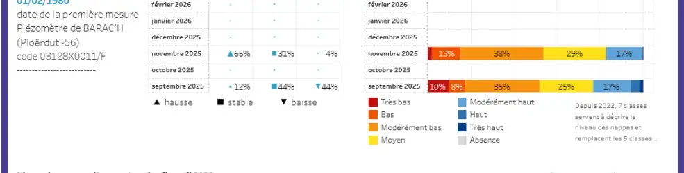 Aperçu du tableau de bord interactif