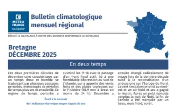couv Bulletin climatique mensuel de la Bretagne - décembre 2025