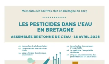 COUV Les pesticides dans l'eau en Bretagne - Mémento des chiffres clés en Bretagne 2023