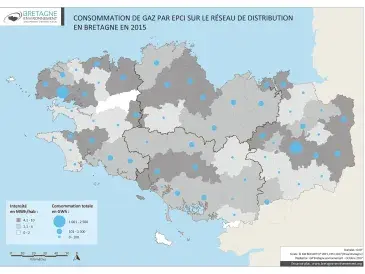 Consommation de gaz en 2014