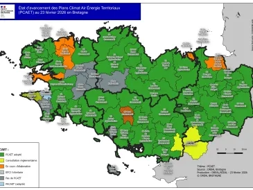 État d'avancement des Plans Climat Air Énergie Territoriaux - Situation en juin 2025
