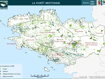 Types de peuplement en Bretagne
