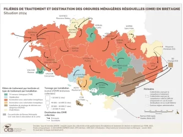 Destinations premières des collectes de recyclables secs (emballages et journaux magazines) - Situation 2024