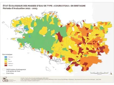 Clone of État écologique des masses d'eau côtières et de transition en Bretagne - Période d'évaluation 2021 - 2023