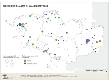 Réseaux de chaleur en Bretagne en 2022