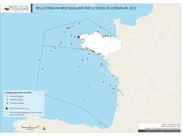 Pollution en mer - Situation en 2013
