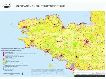 Mosaïque d'occupation du sol (Costel) en 2006