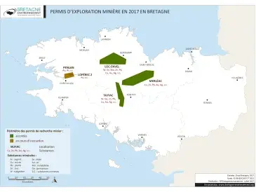 Permis d'exploration minière en 2017