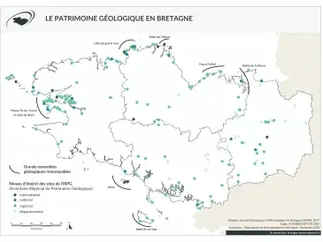 Sites d'intérêts géologiques - Situation en 2007