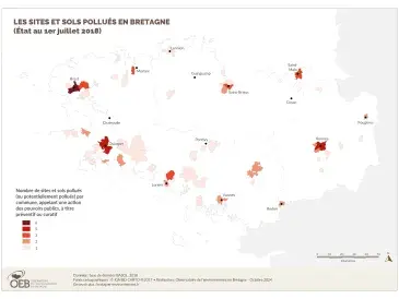 Les sites et sols pollués en Bretagne en 2018