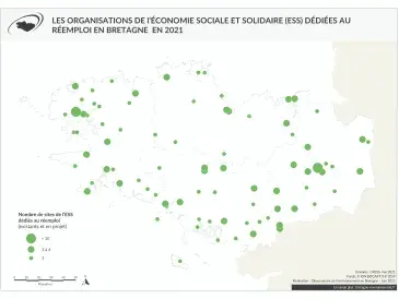 Les organisations de l'ESS dédiées au réemploi en 2021