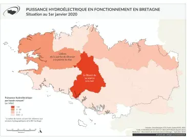 Puissance hydroélectrique et énergies marines en 2014