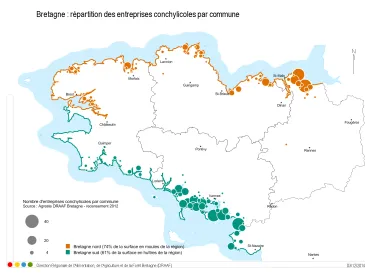 Conchyliculture en Bretagne en 2000
