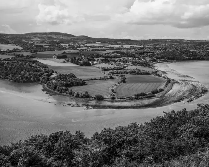 Photo Panorama fluvial depuis la route 