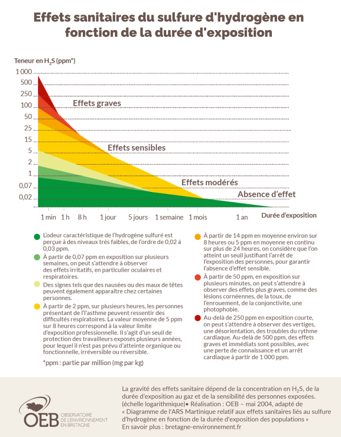 Schema pédagogique Effets sanitaires H2S