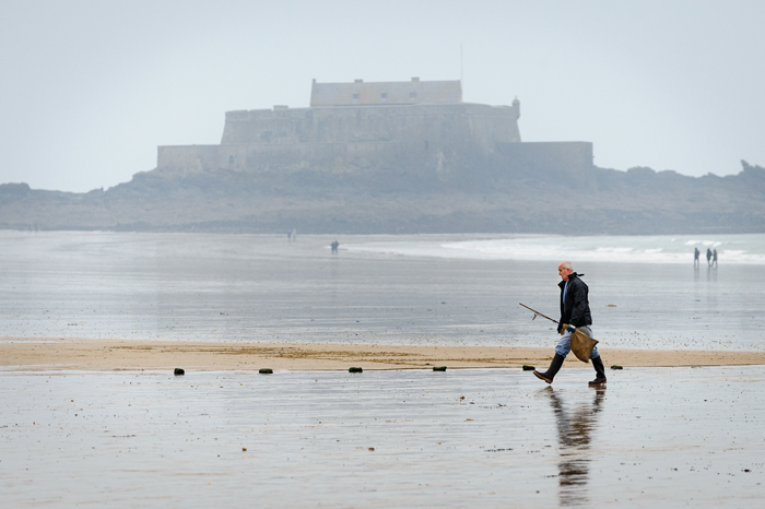 Photo pêcheur à pied