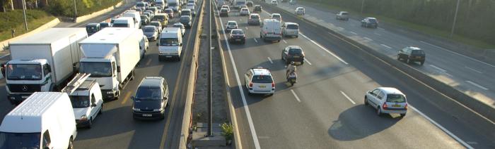 Heure de pointe sur la route