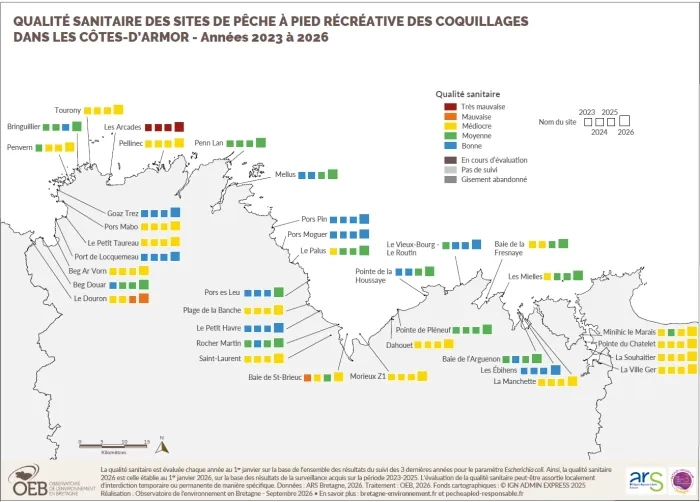 Qualité sanitaire site de pêche à pied 2026 - 22
