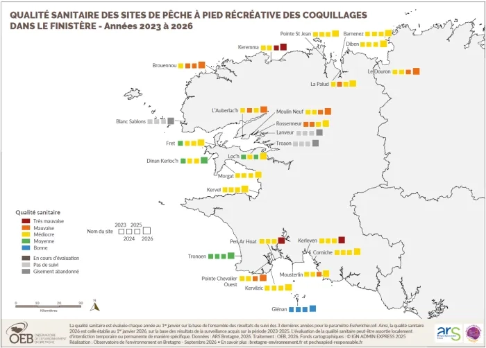 Qualité sanitaire site de pêche à pied 2026 - 29