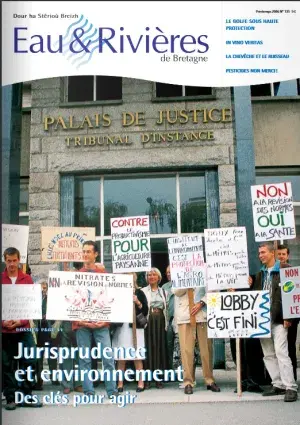 couv Eau & Rivières de Bretagne n°135 - Jurisprudence et environnement. Des clés pour agir