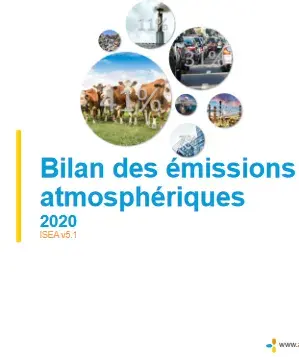 couv Bilan des émissions atmosphériques 2020