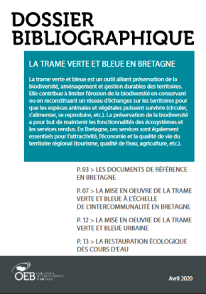 logo La trame verte et bleue en Bretagne (Dossier bibliographique)