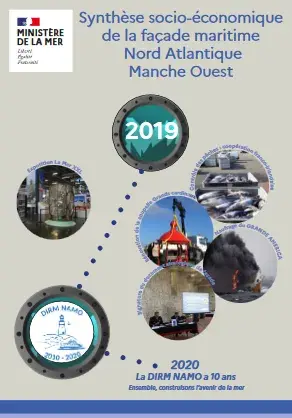 couv Synthèse socio-économique 2019 de la façade maritime Nord Atlantique Manche Ouest - édition 2020