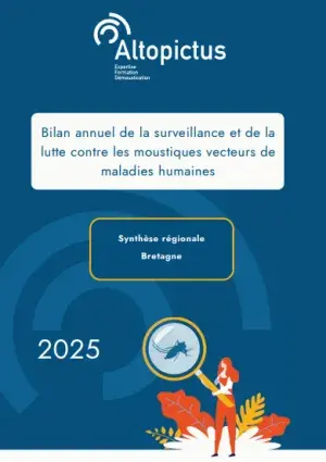 couv Bilan 2025 de surveillance et lutte contre les moustiques vecteurs de maladies humaines en Bretagne
