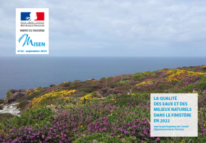 couv Cahier de la MISEN n°24 - La qualité des eaux et des milieux naturels dans le Finistère en 2022
