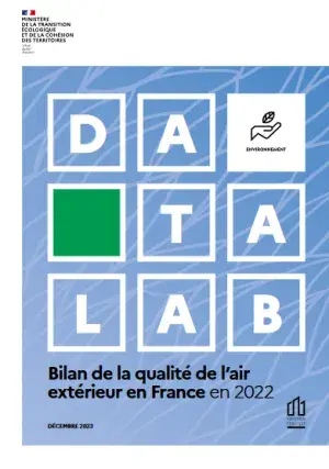 couv Bilan de la qualité de l’air extérieur en France en 2022