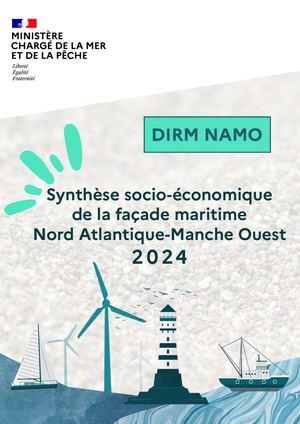 couv Synthèse socio-économique 2024 de la façade maritime Nord Atlantique Manche Ouest - édition 2025
