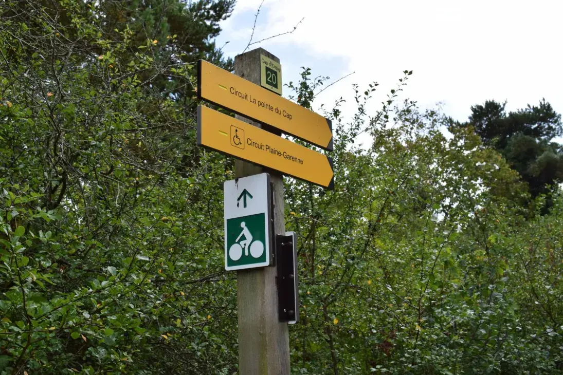 Photo signalétique voie verte