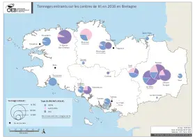 Tonnages entrants sur les centres de tri en 2016