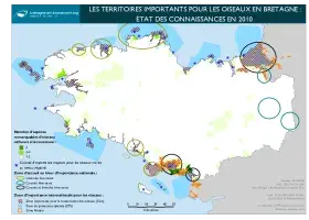 Les territoires importants pour les oiseaux en Bretagne - Etat des connaissances en 2010