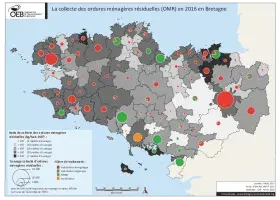 Collecte des ordures ménagères résiduelles en 2016