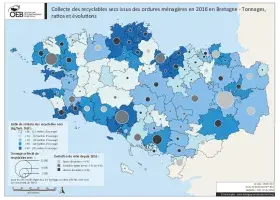 Collecte des recyclables secs issus des ordures ménagère en 2016